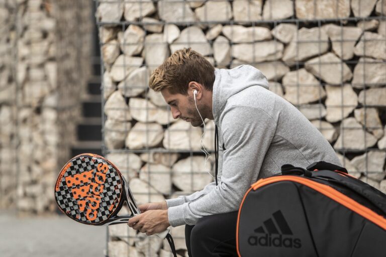 padel racket van een prof