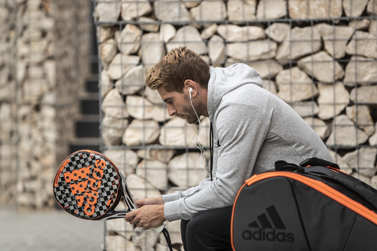 padel racket van een prof